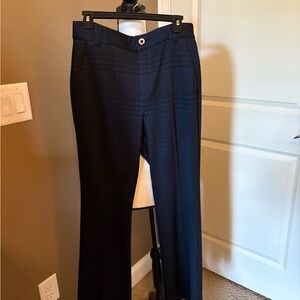 CAbi Trousers Dark Blue Checkered Pants